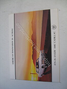 1981 Cadillac Försäljningsbroschyr