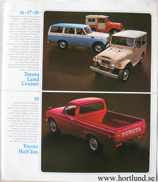 1972 Toyota alla modeller broschyr - 3