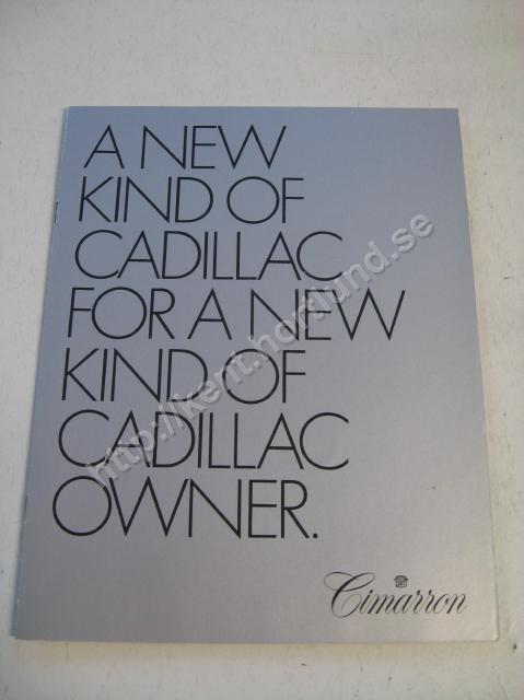 1981 Cadillac Cimarron Brochure