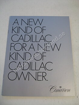 1981 Cadillac Cimarron Brochure