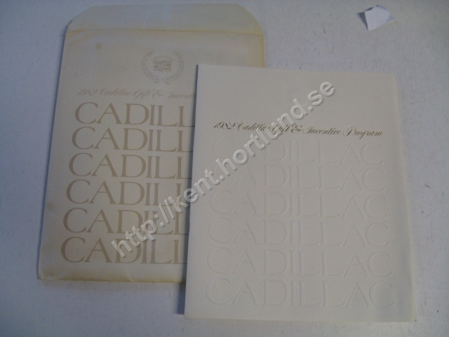 1982 Cadillac gift and incentive program