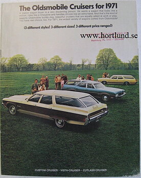 1971 Oldsmobile Cruisers broschyr