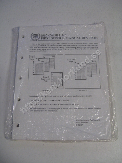 1983 Cadillac first service manual revision