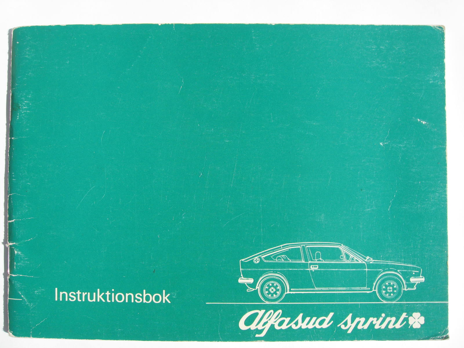 1977 - 1978 Alfasud Sprint Instruktionsbok svensk