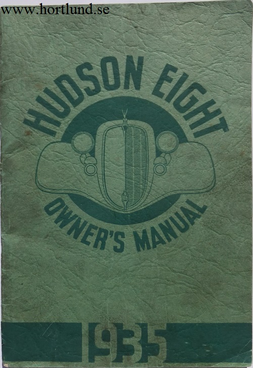 1935 Hudson Eight Owner's Manual
