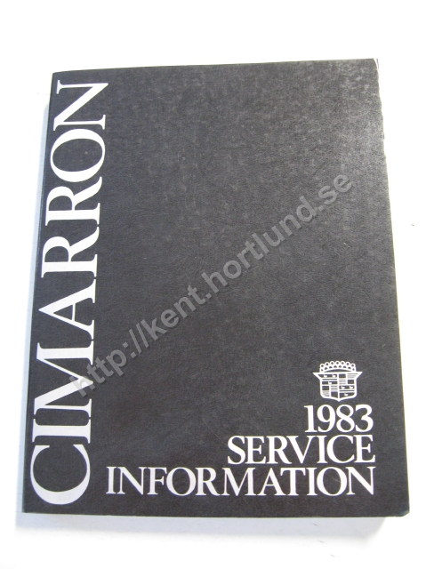 1983 Cadillac Service information