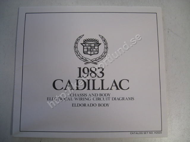 1983 Cadillac Eldorado Chassis and body electrical wiring circuit diagrams