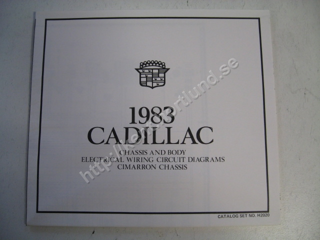 1983 Cadillac Cimarron Chassis and body electrical wiring circuit diagrams