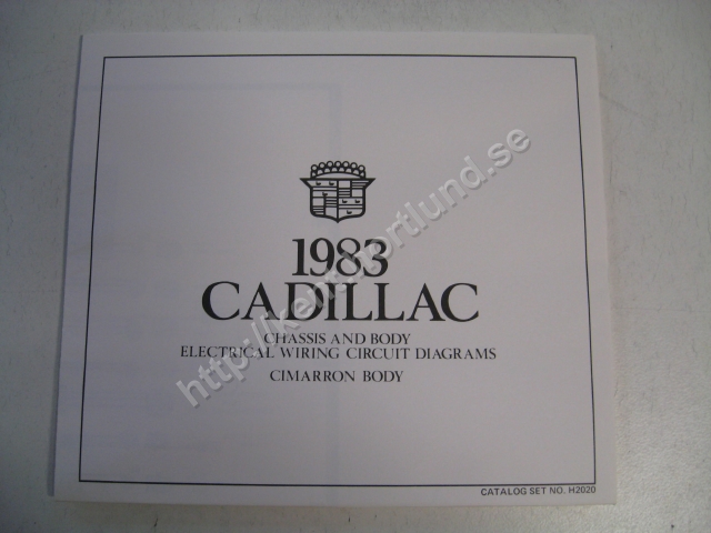 1983 Cadillac Cimarron Chassis and body electrical wiring circuit diagrams