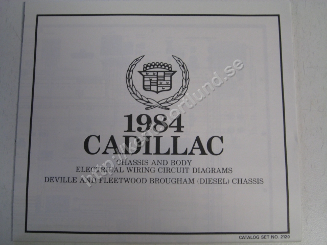 1984 Cadillac Chassis and body electrical wiring circuit diagrams