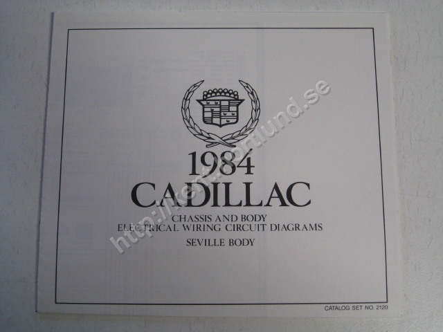 1984 Cadillac Chassis and body electrical wiring circuit diagrams