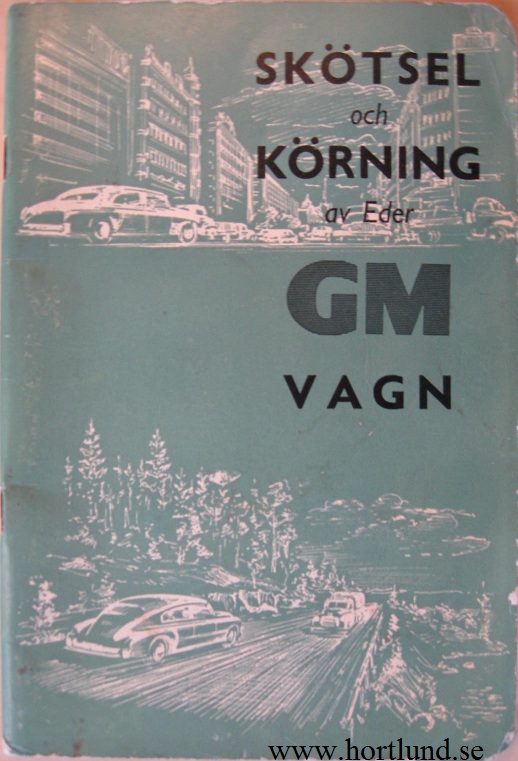 1953 GM Skötsel och körning av Eder GM vagn