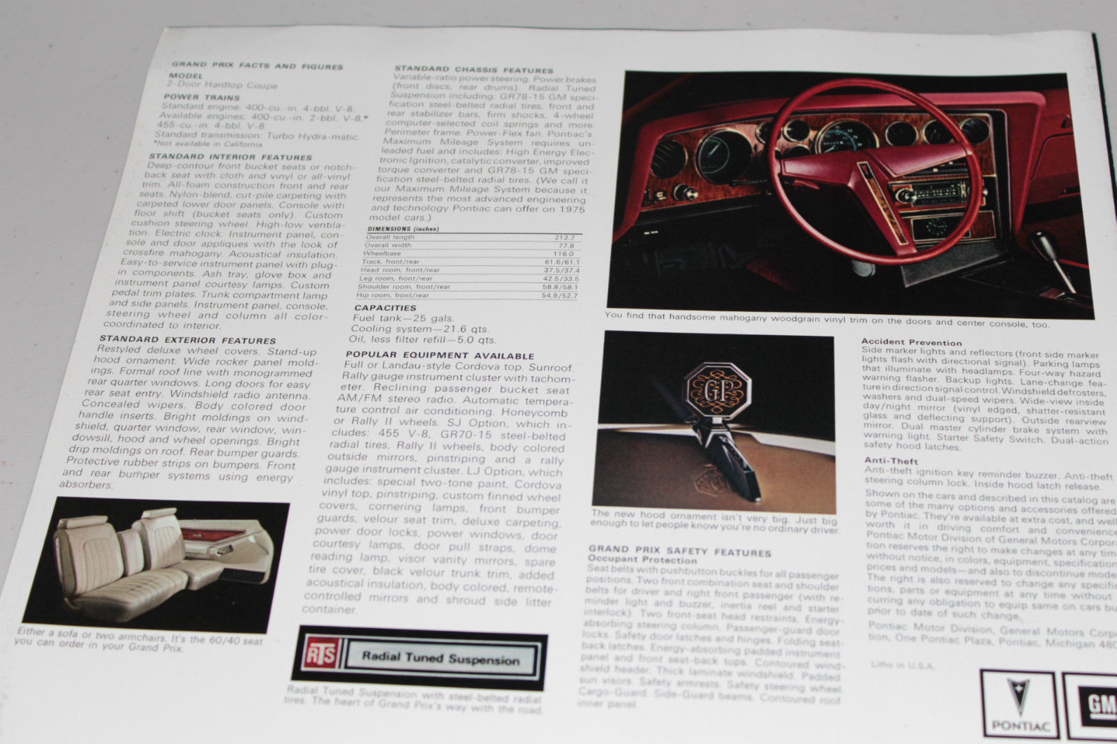 1975 Pontiac Grand Prix broschyr - 4