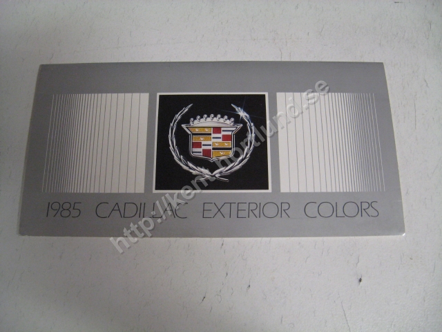 1985 Cadillac Exterior Colors alla modeller