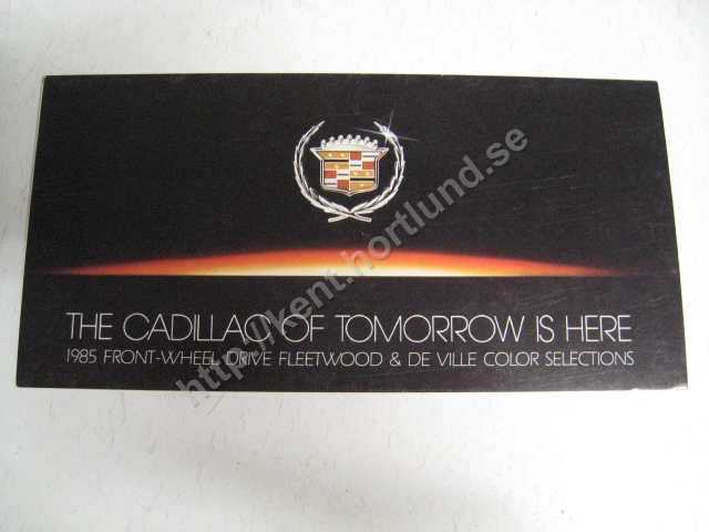 1985 Cadillac FWD Fleetwood & De Ville Color Selections