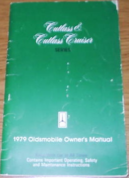 1979 Oldsmobile Cutlass o Cutlass Cruiser Owner's Manual