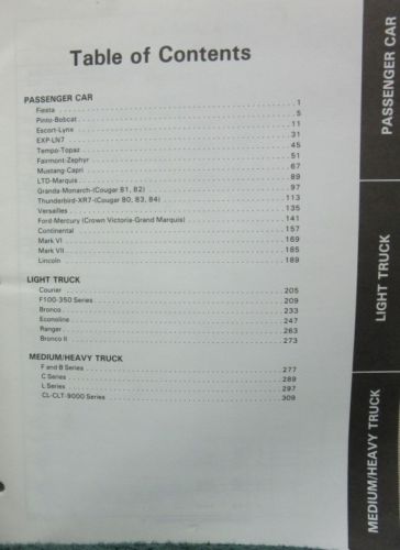 1980-1984 Ford Technical Service Bulletin Index - 2
