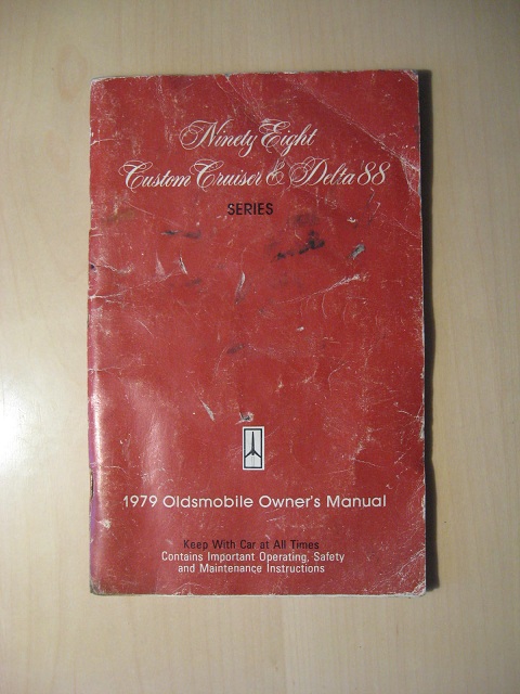 1979 Oldsmobile Delta 88, 98, Custom Cruiser Owner's Manual