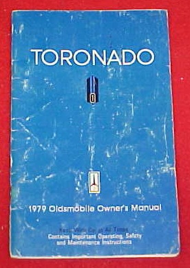 1979 Oldsmobile Toronado Owner's Manual