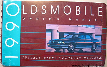 1990 Oldsmobile Cutlass Ciera och Cutlass Cruiser Owner's Manual