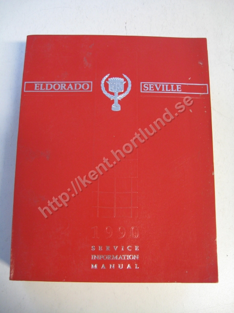 1990 Cadillac eldorado seville service information manual