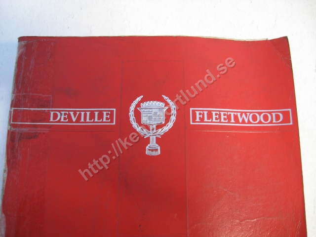 1990 Cadillac De Ville Fleetwood Service Information Manual