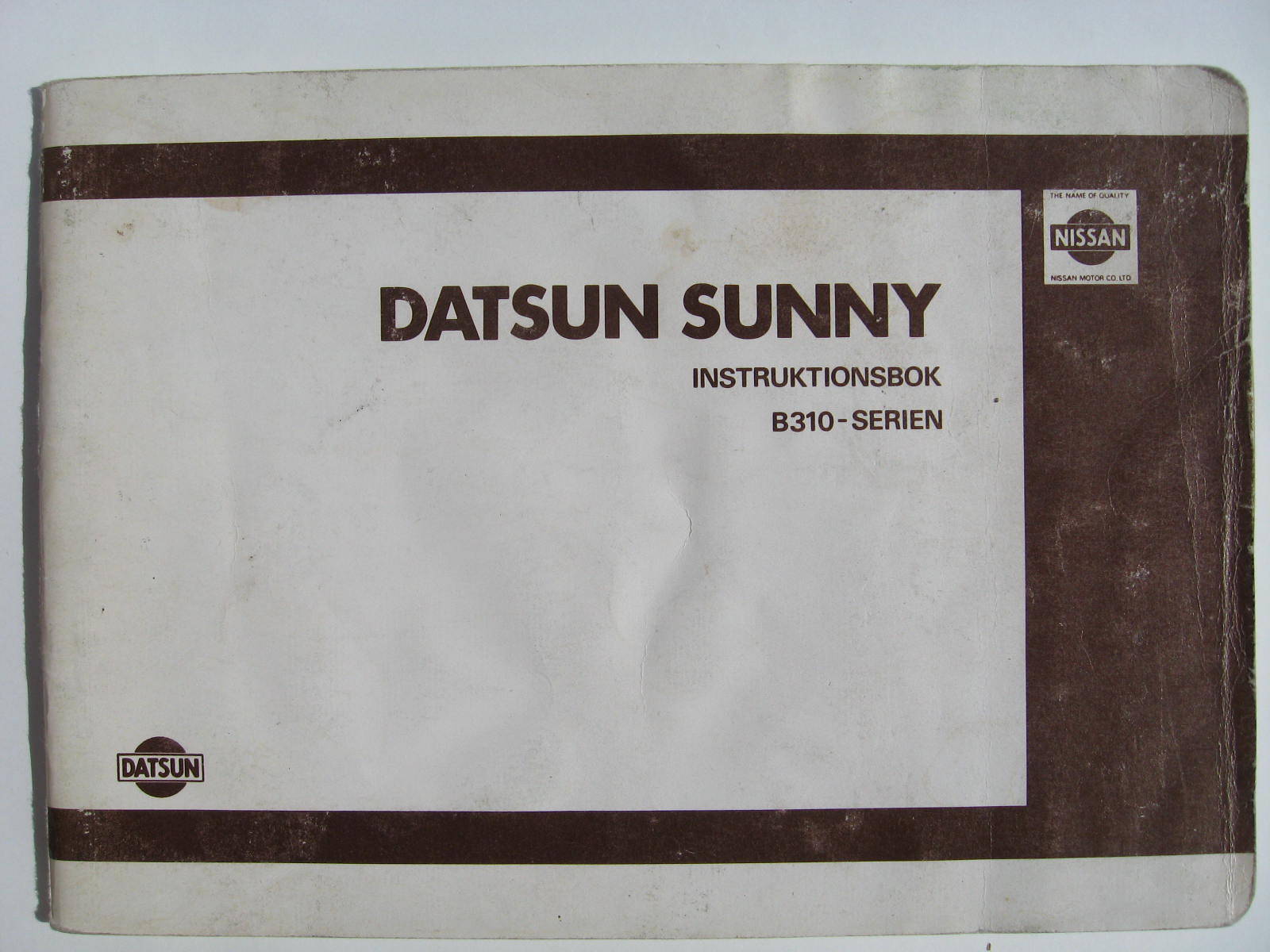 1980 Datsun Sunny Instruktionsbok B310-serien