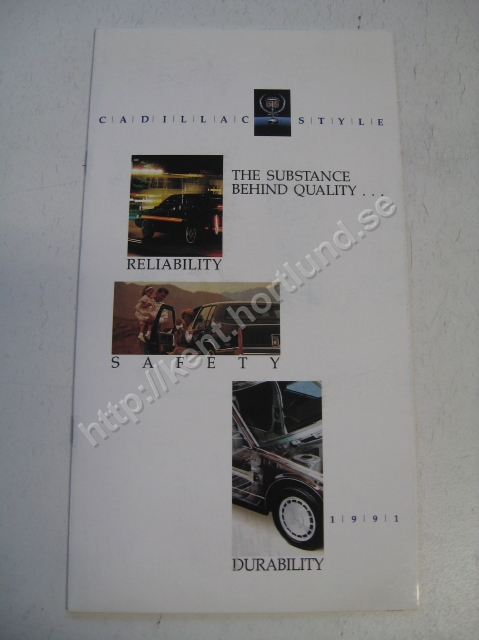 1991 Cadillac Försäljningsbroschyr