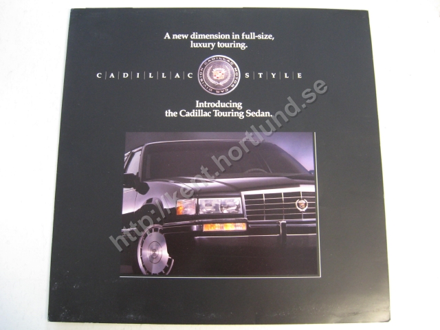 1991 Cadillac Touring Sedan Försäljningsbroschyr