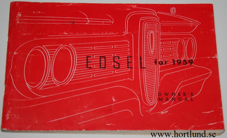 1959 Edsel Owners Manual