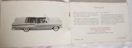 1959 Edsel Owners Manual - 4