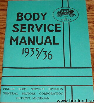 1935-1936 Fisher Body Service Manual