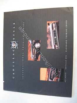 1991 Cadillac allante seville sts eldorado touring coupe Lyxbroschyr