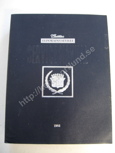 1992 Cadillac Eldorado Seville Service manual