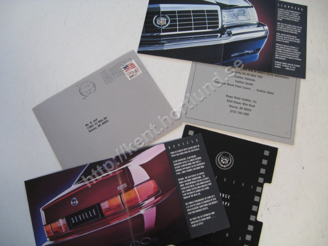 1992 Cadillac Seville, Eldorado presentation