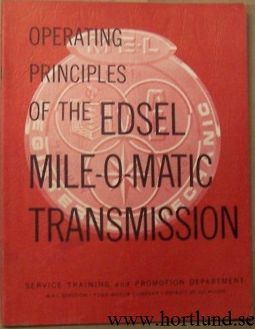 1959 Edsel Mile-O-Matic Transmission Manual