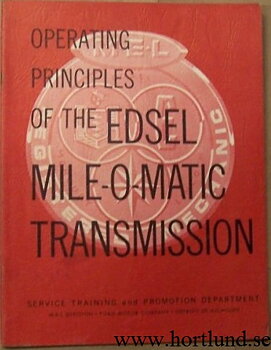 1959 Edsel Mile-O-Matic Transmission Manual