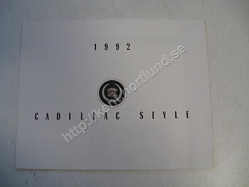 1992 Cadillac DeVille och Fleetwood broschyr