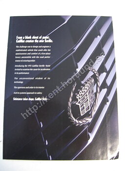 1992 Cadillac Seville  STS broschyr