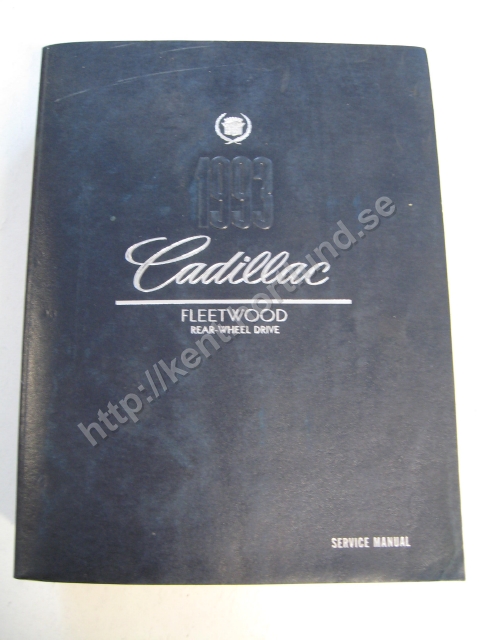 1993 Cadillac Fleetwood rear wheel drive Service Manual