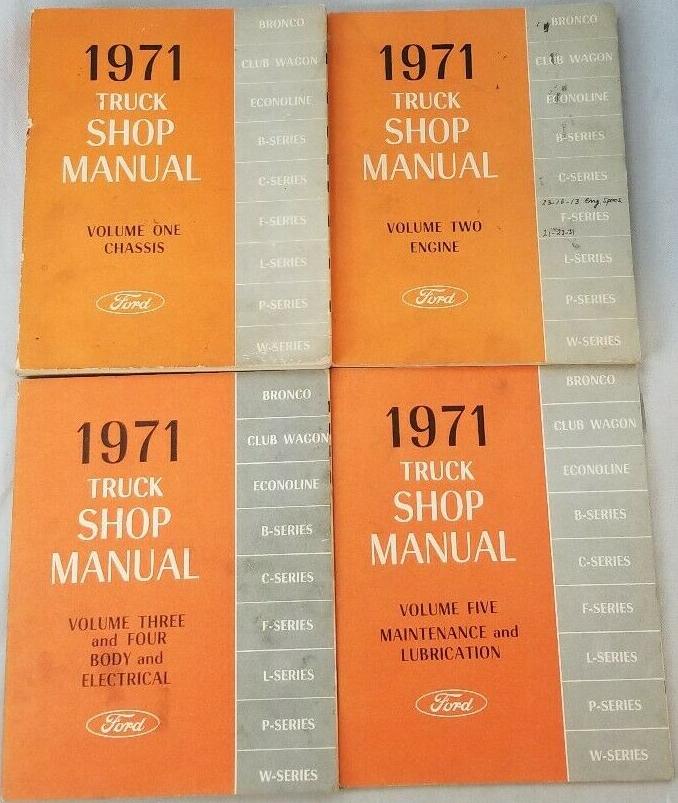 1971 Ford Truck Shop Manual