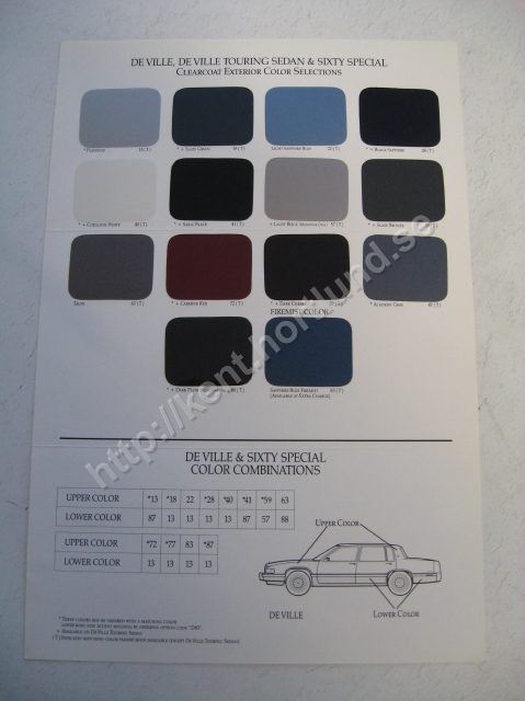 1993 Cadillac deville, deville touring sedan & sixty special exteriors