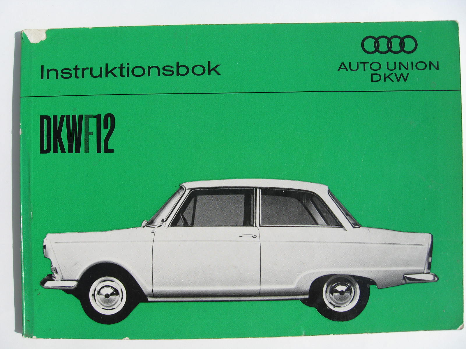 1963 DKW F12 Instruktionsbok svensk 2:a uppl.