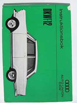 1963 DKW F12 Instruktionsbok svensk 2:a uppl.