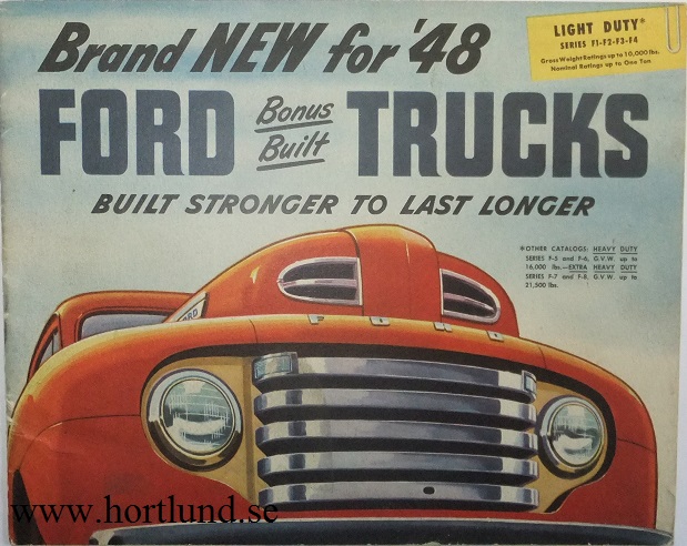 1948 Ford Trucks Broschyr Light Duty