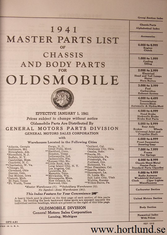 1941 Oldsmobile Shop Manual - 2