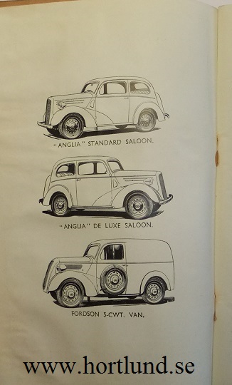 1939-47 Ford Anglia och Fordson 5 cwt Van Spare Parts List - 3