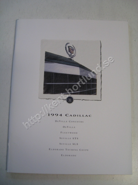1994 Cadillac Försäljningsbroschyr