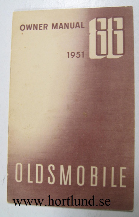 1951 Oldsmobile 88 Owners Manual