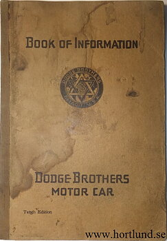 1918 Dodge Book of Information